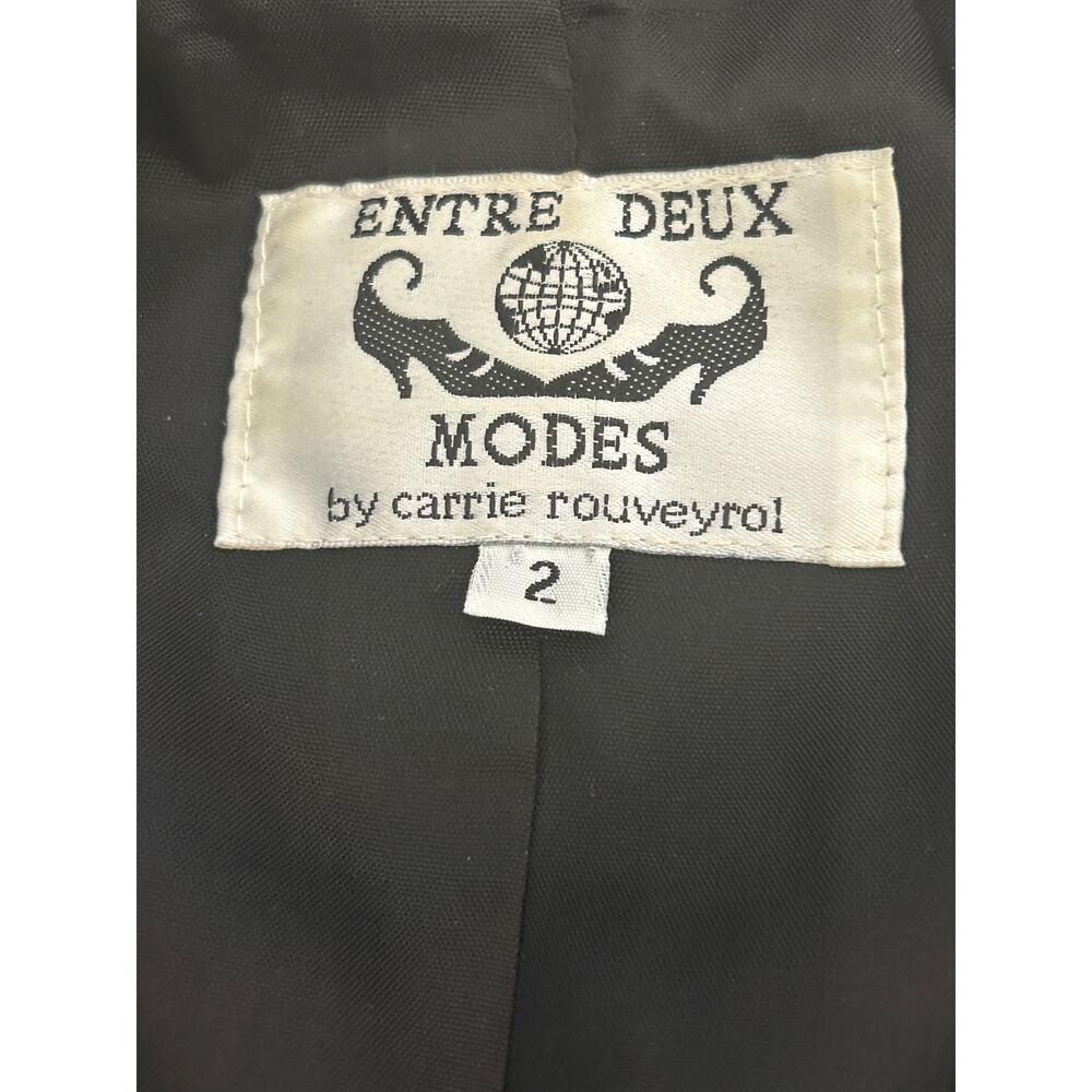 Vintage Black and White Entre Deux Modes by Carrie Rouveyrol Blazer Size 2 - Picture 9 of 9